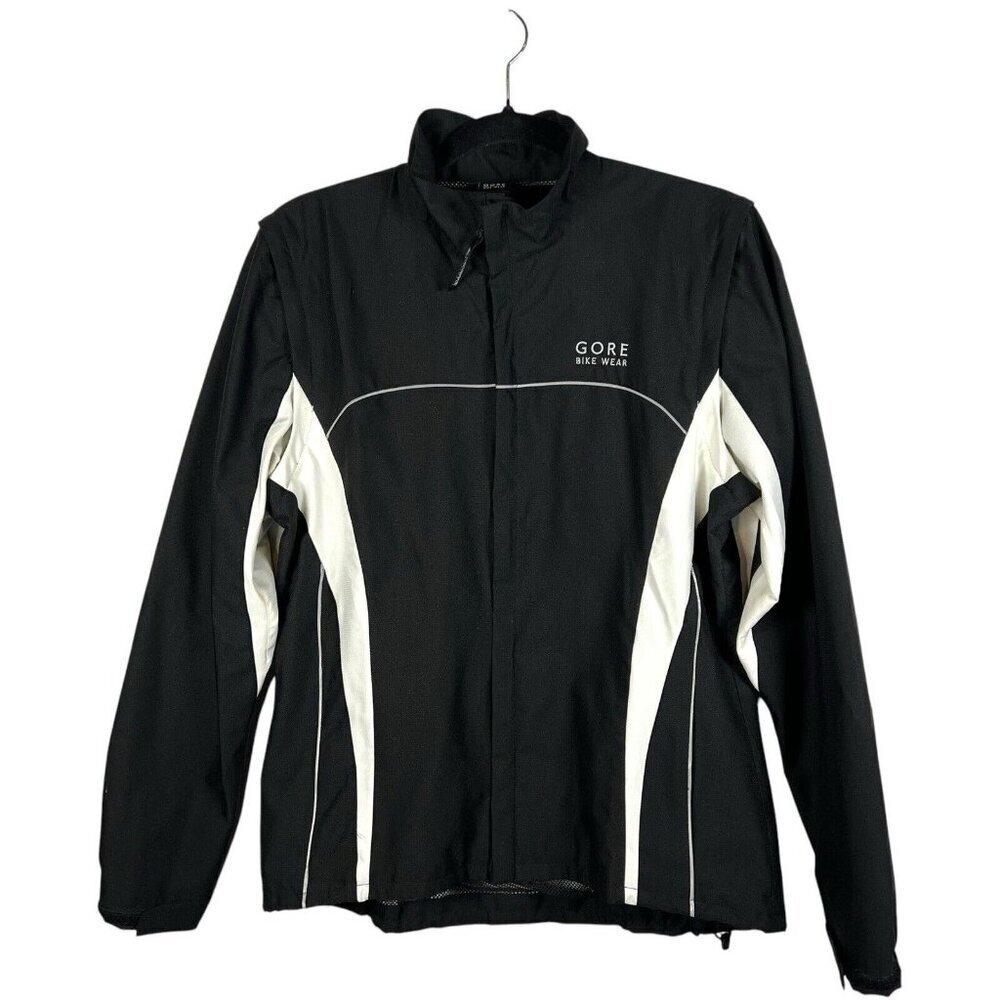 Gore‎ Wear Windstopper Cycling Running Jacket Men's Large Black Windbreaker Zip